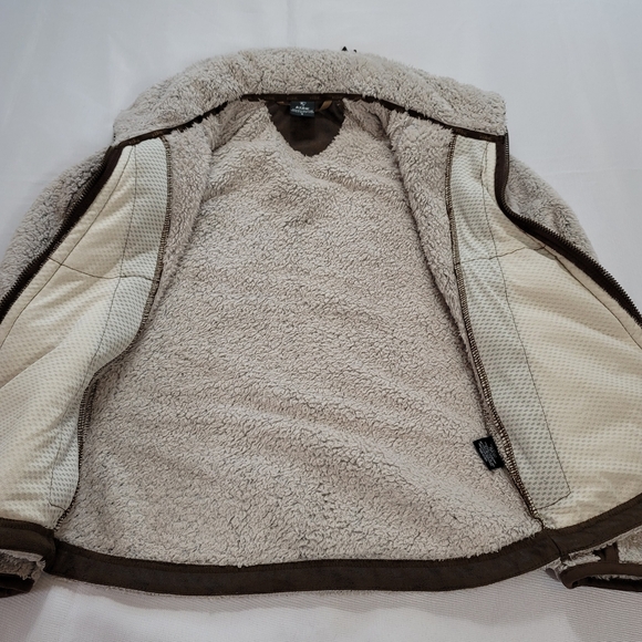 Kuhl Jacket Adult Small Beige FLIGHT Pile Fleece Packable Hood Coat Full… - Picture 6 of 12